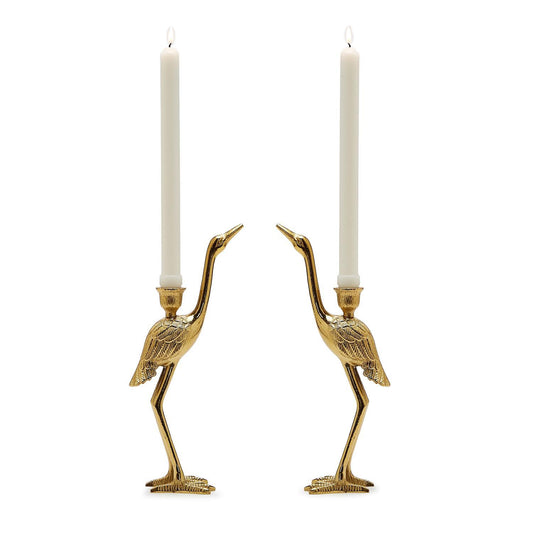 Crane Candle Holder
