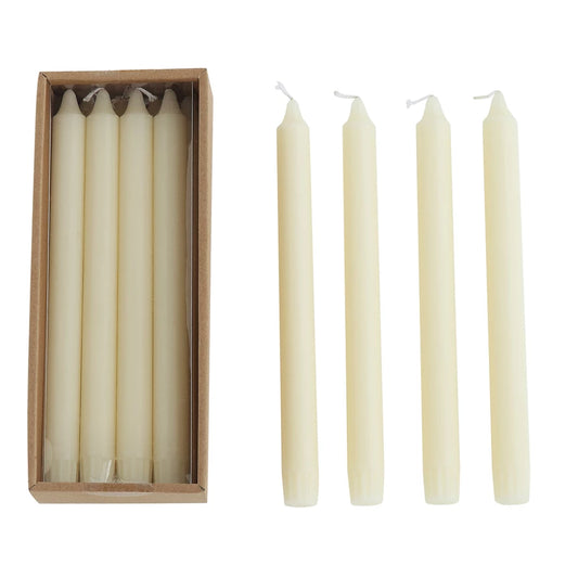 Unscented Taper Candles in Box 10"
