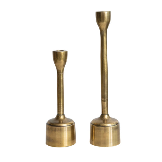 Antique Brass Taper Holders