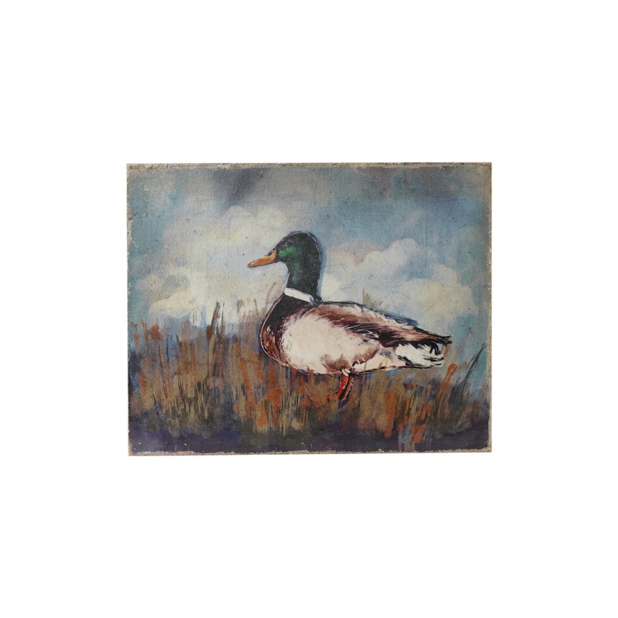 Canvas Wall Decor w/ Duck