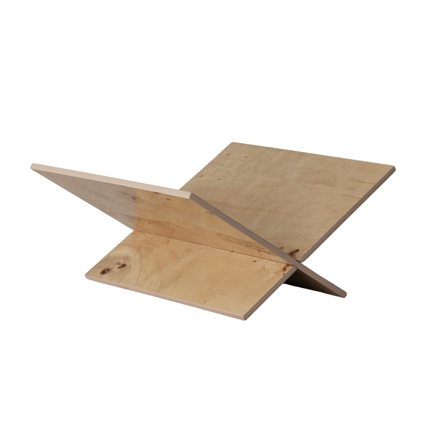 MDF & Burl Wood Veneer Interlocking Book Holder