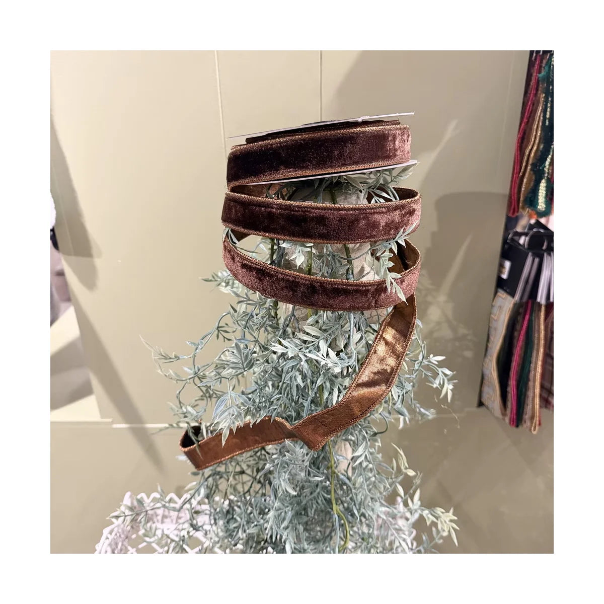 JME 1" Velvet Metallic Dupion Fused Ribbon