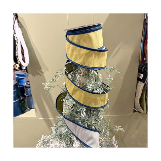 JME 2.5" Dupion DBL Fused Contrasting Dupion Trim Ribbon