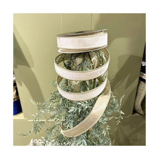 JME 1" Velvet Metallic Gold Dupion Backing Ribbon
