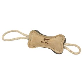 Natural Leather/Felt Bone Toy